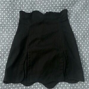 Fashion Brand Company Ink Stain Black Skirt
